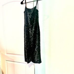 NWT Forever 21 Sequin BodyCon Dress In Black Size S